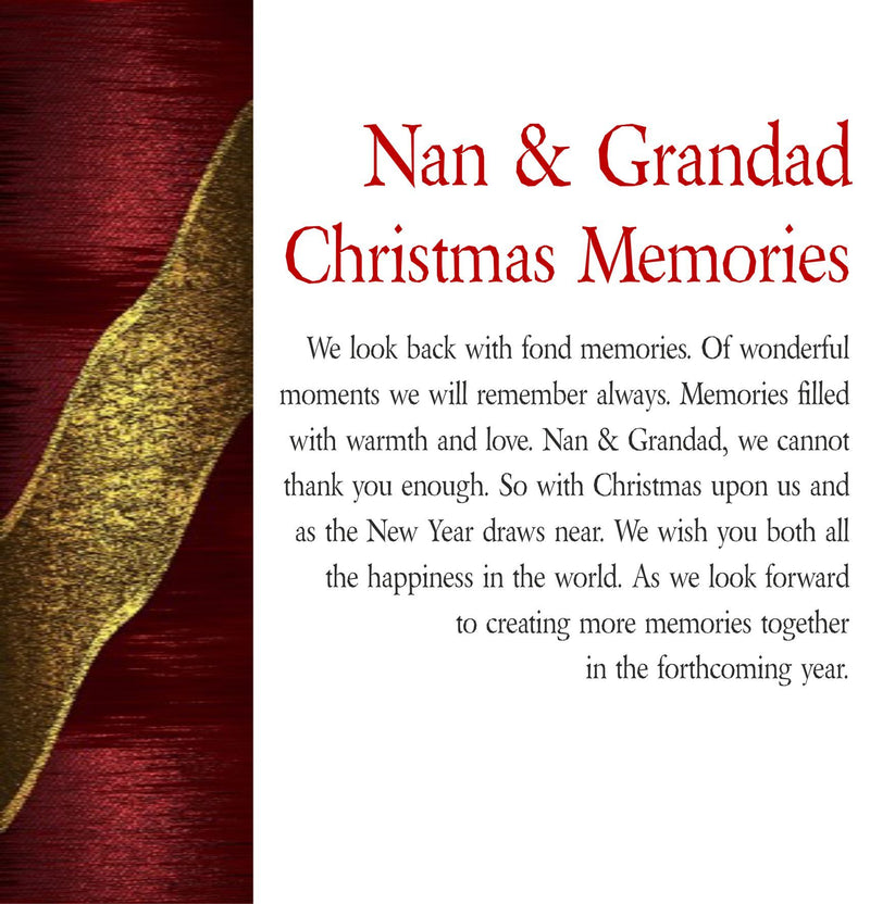 Nan & Grandad Personalised Christmas Poem Card