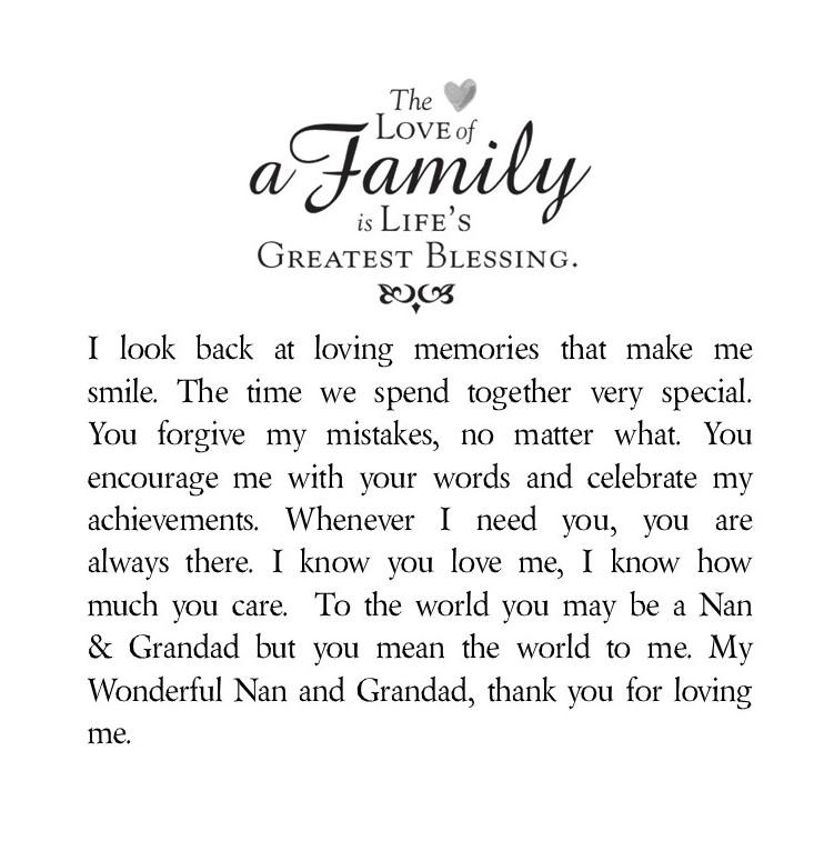 Nan & Grandad Personalised Framed Poem | Family PureEssenceGreetings