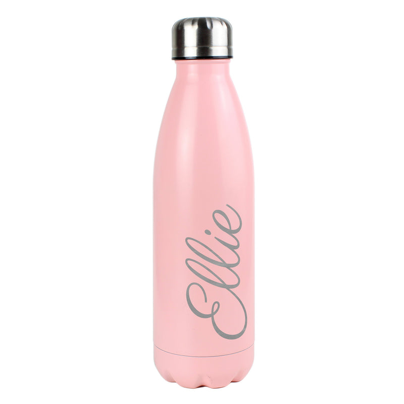 Personalised Metal Insulated Drinks Bottle | Pink | Mint Green - PureEssenceGreetings 