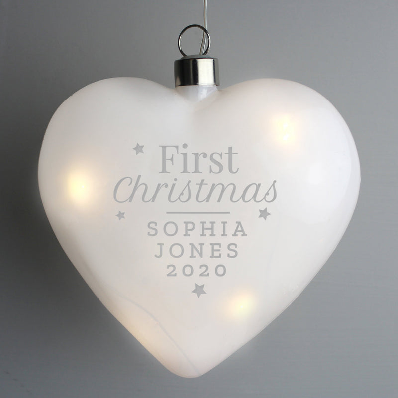 Personalised LED Heart Decoration