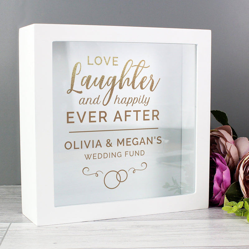 Personalised Happily Ever After Wedding Fund Box - PureEssenceGreetings 