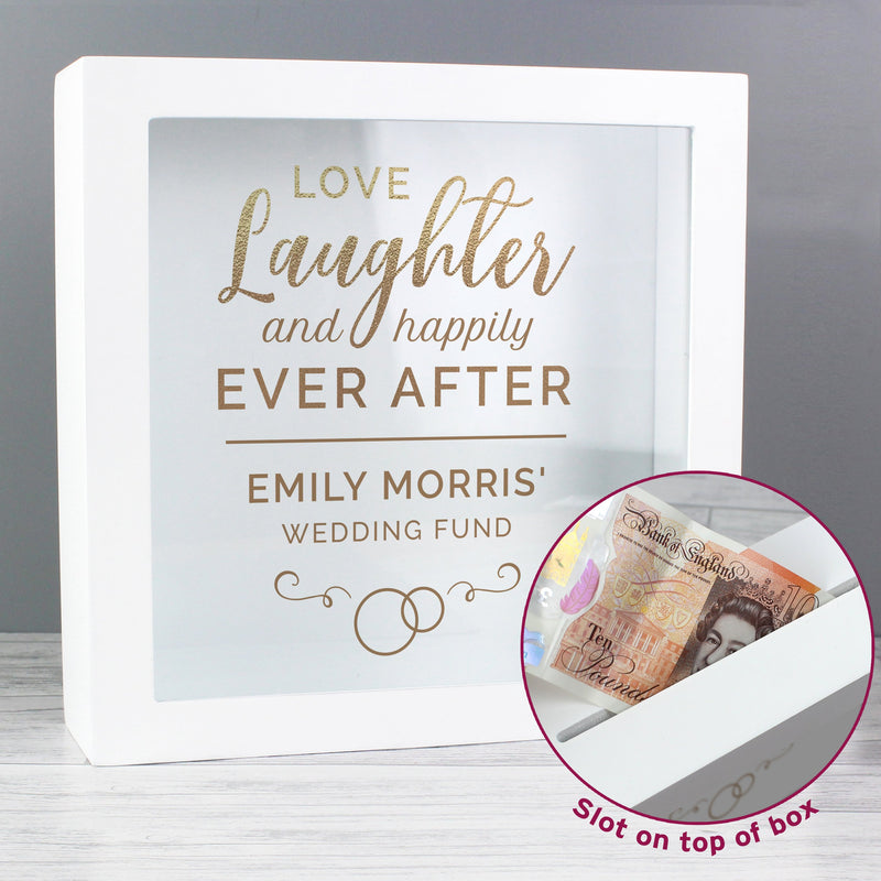 Personalised Happily Ever After Wedding Fund Box - PureEssenceGreetings 