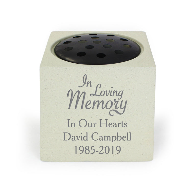 In Loving Memory Personalised Memorial Vase - PureEssenceGreetings 