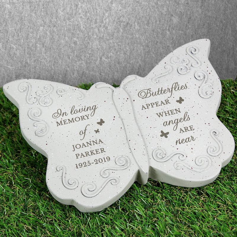 Butterflies Appear Memorial Personalised Butterfly - PureEssenceGreetings 