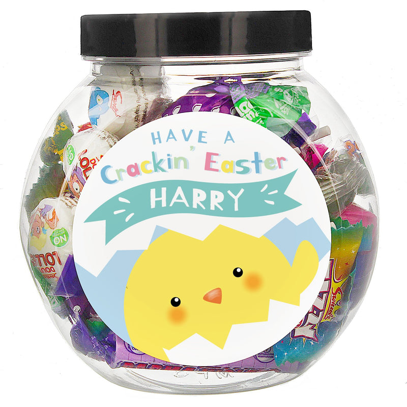 Personalised Have A Cracking Easter Sweets Jar - PureEssenceGreetings 