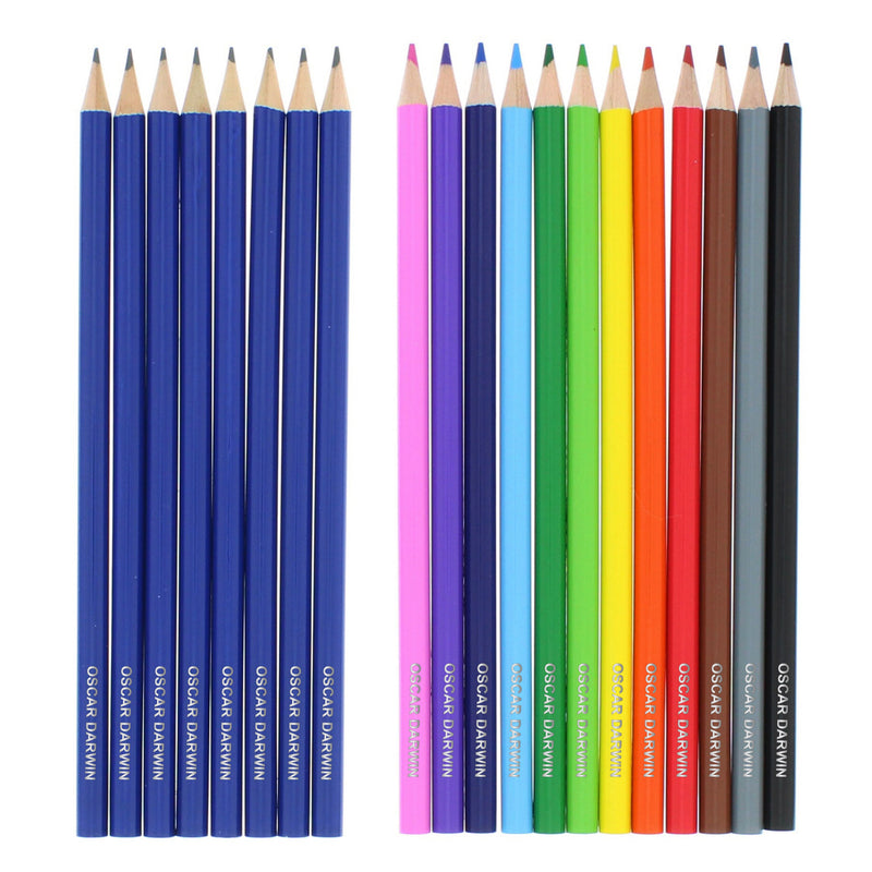 Personalised Pack of 20 HB Pencils & Colouring Pencils - PureEssenceGreetings 