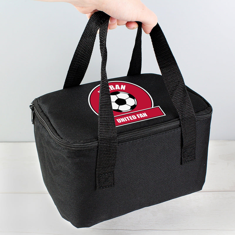 Personalised Football Fan Lunch Bag - PureEssenceGreetings 