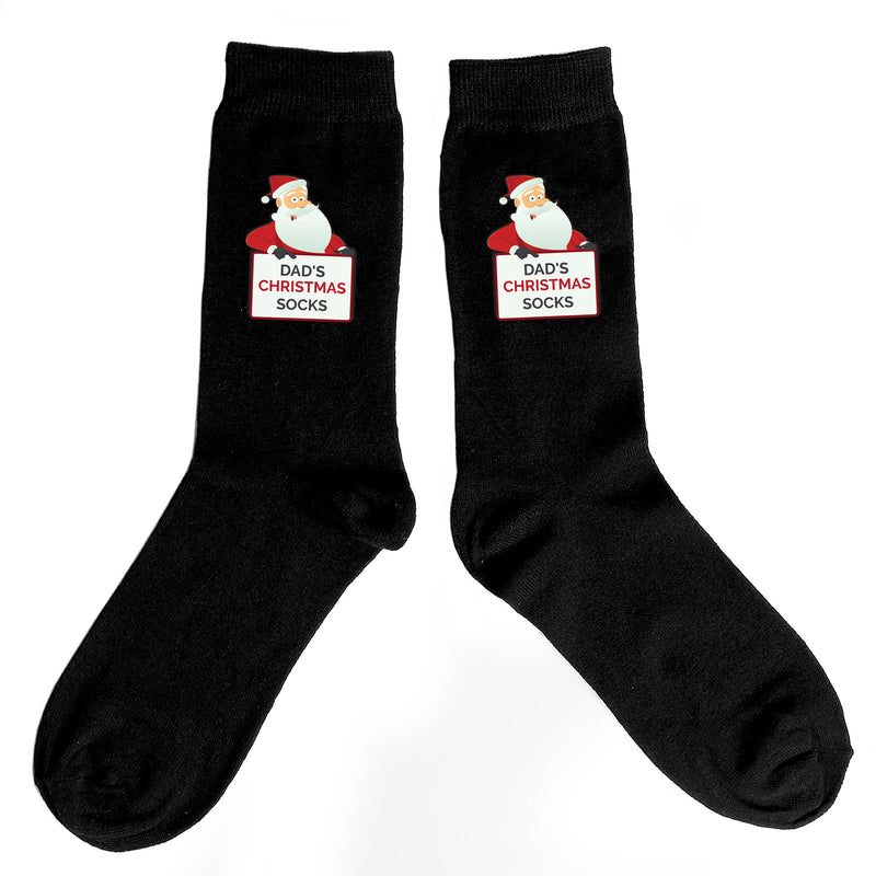 Personalised Santa Claus Christmas Socks - PureEssenceGreetings 