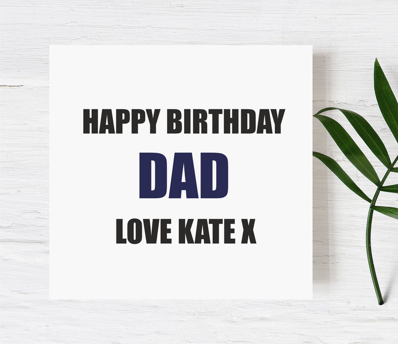 Personalised Dad Greeting Card |  Birthday | Father's Day | Christmas PureEssenceGreetings