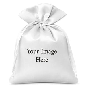 Personalised Gift Bag/Pouch | Satin Feel | Own image/Text PureEssenceGreetings