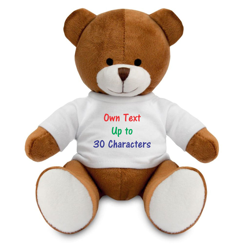 Personalised Teddy Bear with T-shirt PureEssenceGreetings