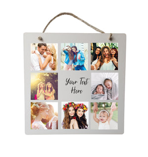 Photo Collage Plaque | Your Own Text PureEssenceGreetings