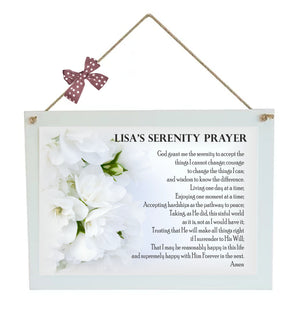 Serenity Prayer Personalised Plaque PureEssenceGreetings