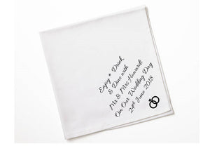 Personalised Wedding Napkins | Enjoy Drink Dine