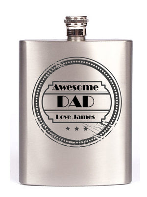 Personalised Dad Hip Flask