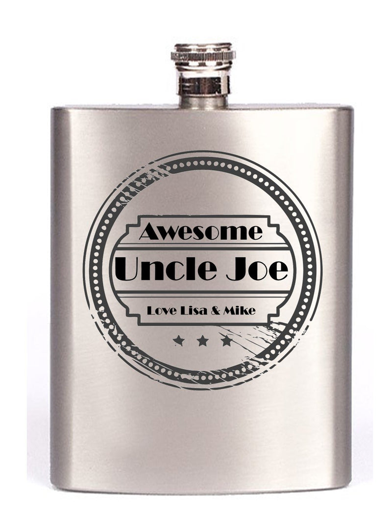 Personalised Uncle Hip Flask