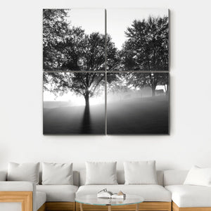 Black and White Tree Design Photo Wood Panels PureEssenceGreetings