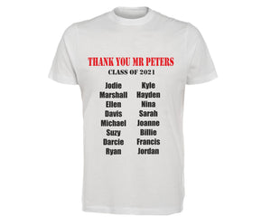 Teacher Class Personalised T-shirt PureEssenceGreetings