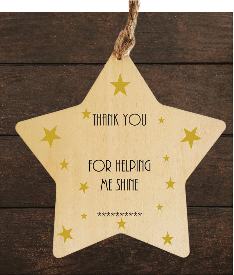 Thank You Teacher Star | Gift Tag | Plaque | Decoration PureEssenceGreetings