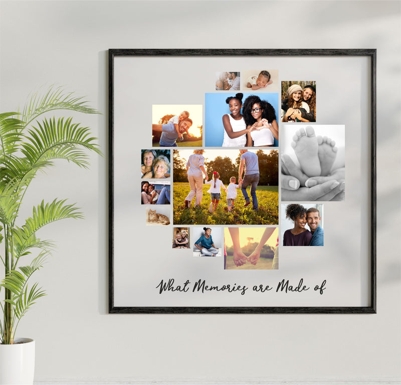 What Memories are Made of Framed Photo Collage Print | 14 Images PureEssenceGreetings