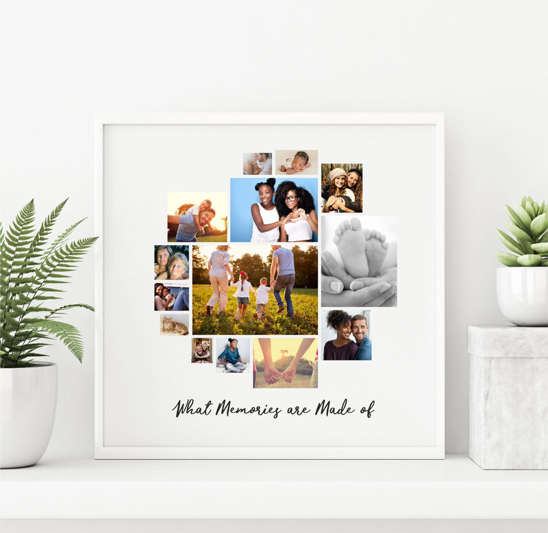 What Memories are Made of Framed Photo Collage Print | 14 Images PureEssenceGreetings