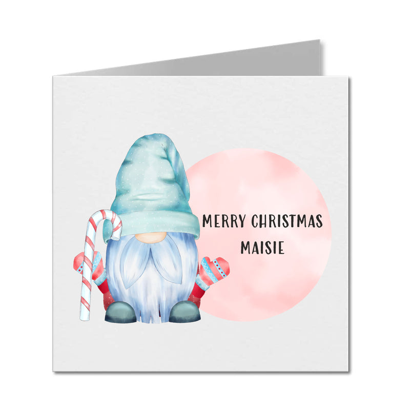 Personalised Gnome Christmas Card PureEssenceGreetings