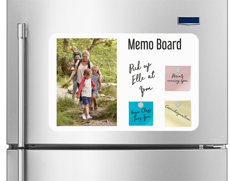 Space Saver Personalised Photo Memo Magnet Notice Board | A4 PureEssenceGreetings