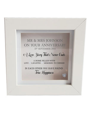 Your Anniversary Personalised Box Frame