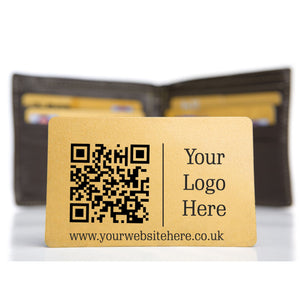 Custom Business Metal Wallet QR Code Scan Card Pure Essence Greetings