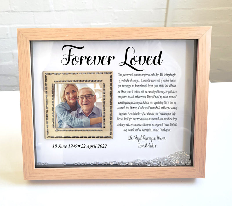 Dad Memory Gift | Dancing in Heaven Remembrance Picture Frame |  PEGGY PureEssenceGreetings 