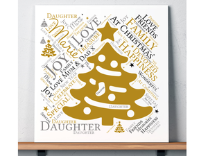 Daughter Personalised Christmas Card - PureEssenceGreetings 