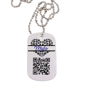 Find Me QR Scan Code Pet Tag Pure Essence Greetings 