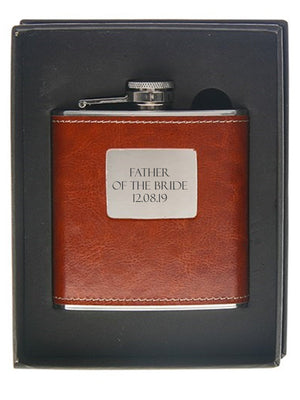 Personalised Wedding Hip Flask - Father of the Bride | Father of the Groom
