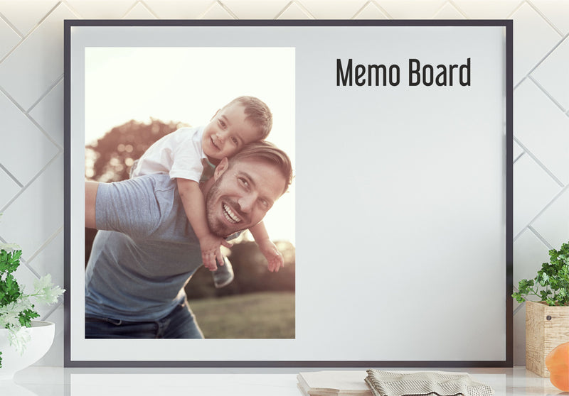 Personalised Framed Photo Memo Notice Wipe Board | A3 PureEssenceGreetings