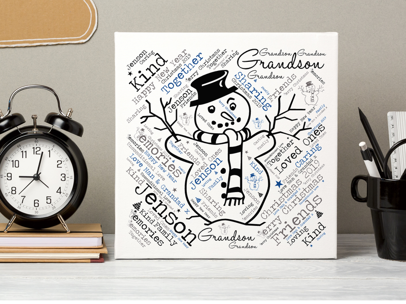 Grandson Personalised Christmas Card - PureEssenceGreetings 