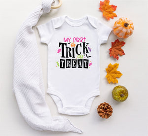 Trick or Treat Halloween Babygro PureEssenceGreetings