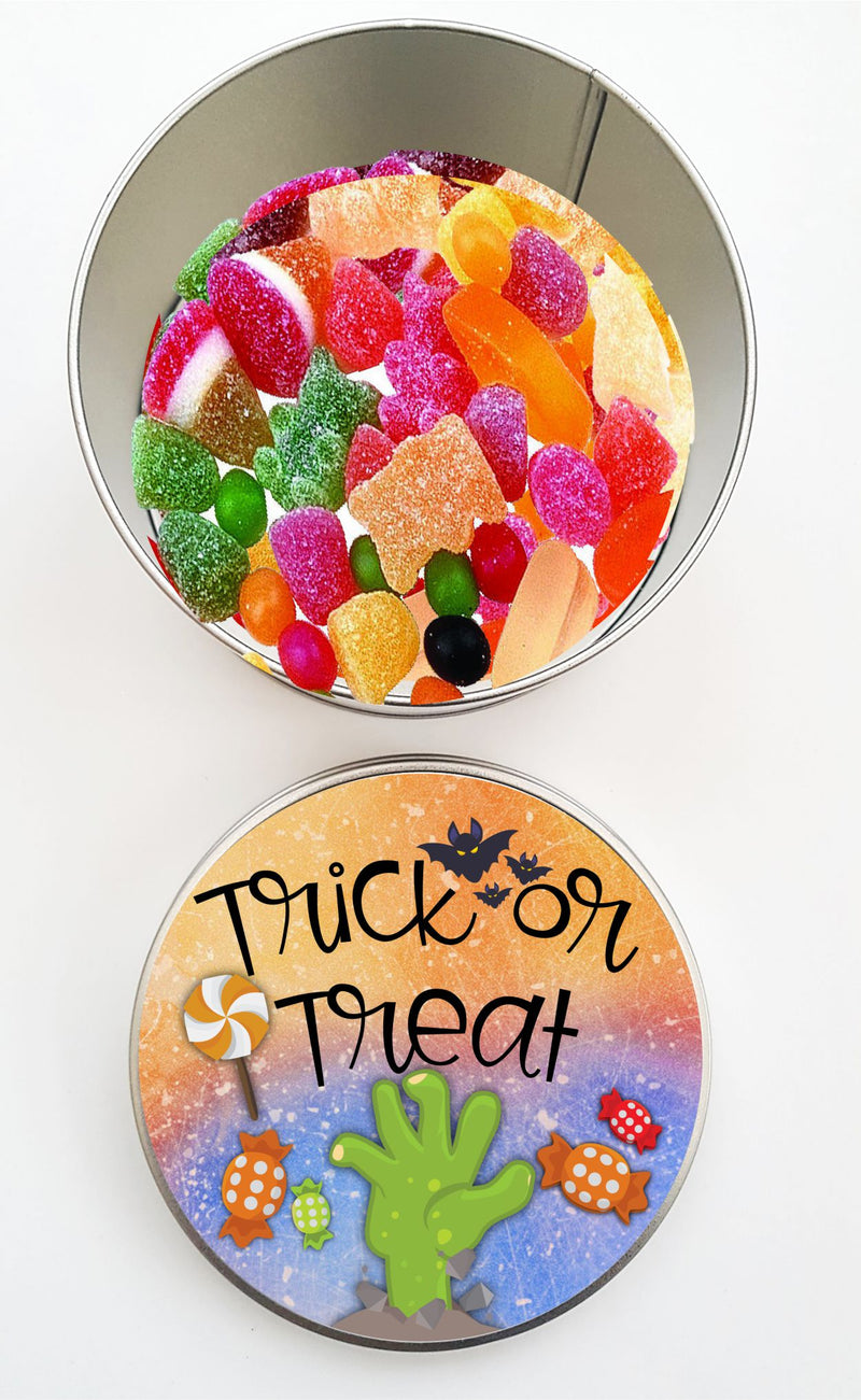 Sweets Filled TRICK OR TREAT Tin PureEssenceGreetings