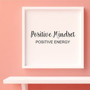 Positive Mindset Quote Print | Motivational Wall Art | Framed | Unframed PureEssenceGreetings