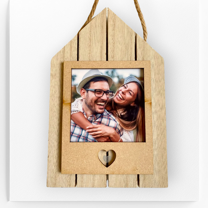 Personalised House Wood Photo Wall Plaque PureEssenceGreetings 