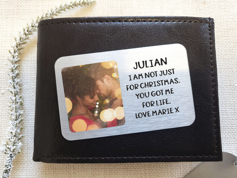 Personalised Love Christmas Wallet Card PureEssenceGreetings 