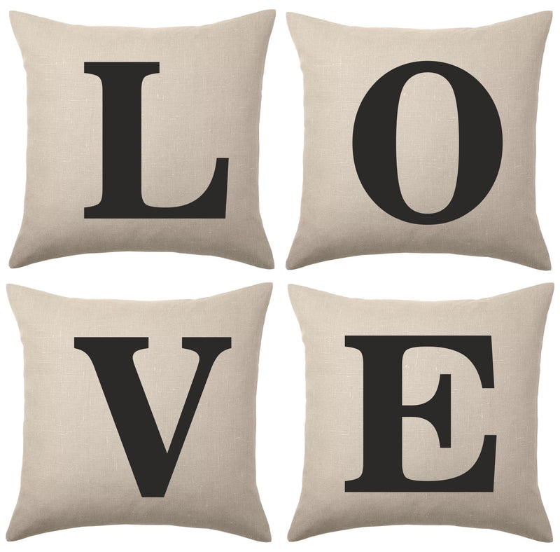 Set of 4 Love Cushion PureEssenceGreetings