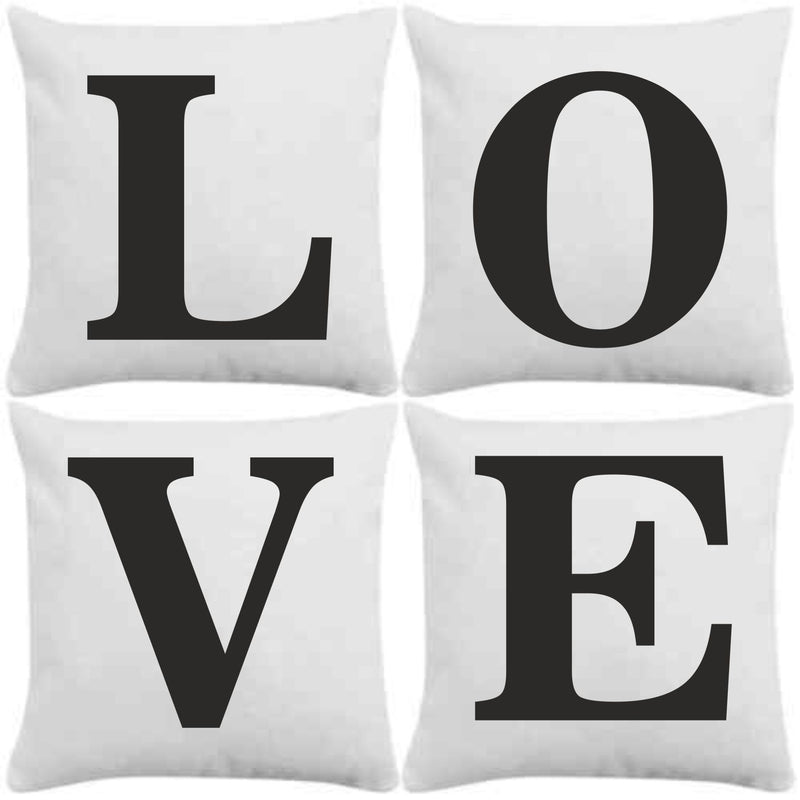 Set of 4 Love Cushion PureEssenceGreetings
