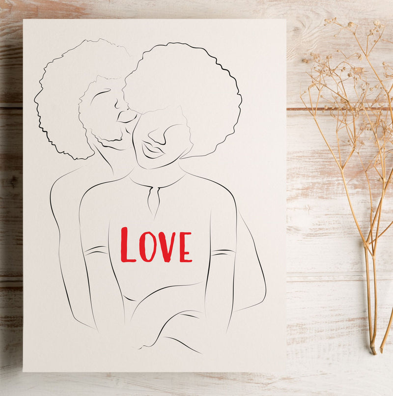 Couple in Love - Personalised Card | 001 PureEssenceGreetings