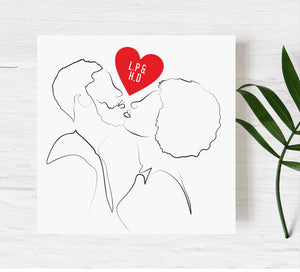 Couple in Love Personalised Card | 002 PureEssenceGreetings