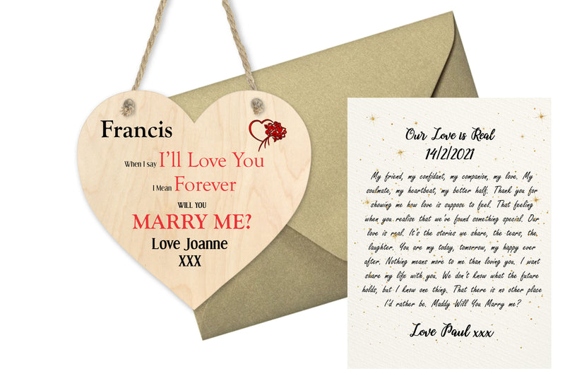 Will You Marry Me Poem  Wedding Proposal Love Letter | Our Love is Real PureEssenceGreetings 