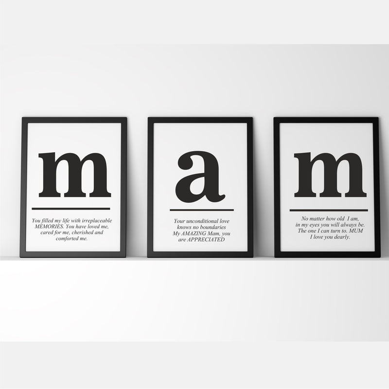 MUM Quote Prints | Motivational Wall Art | Framed | Unframed PureEssenceGreetings