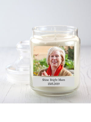 Personalised Memorial Candle Jar - PureEssenceGreetings 