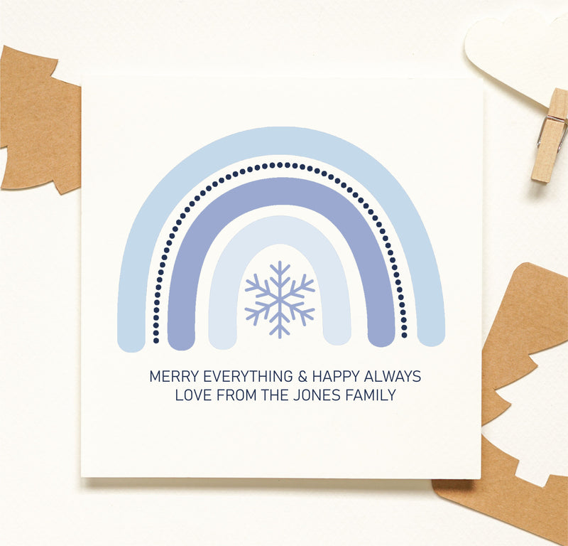 MERRY EVERYTHING Personalised Christmas Card | Pack of 5 PureEssenceGreetings