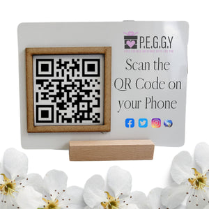 Scan To Your Phone QR Code Metal Plaque Pure Essence Greetings