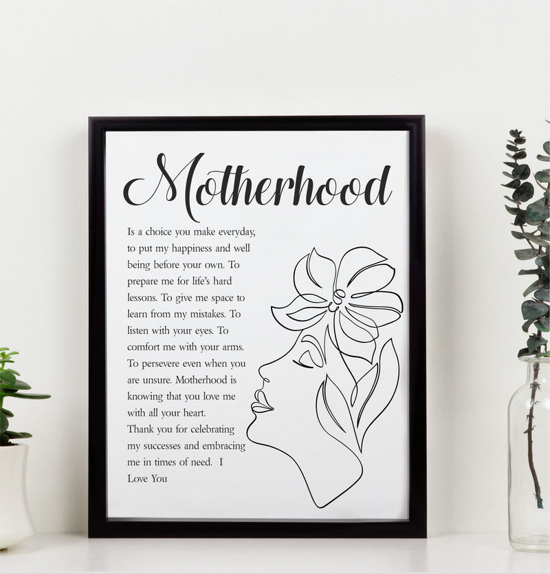 Mum Poem - Personalised Print | Motherhood PureEssenceGreetings 